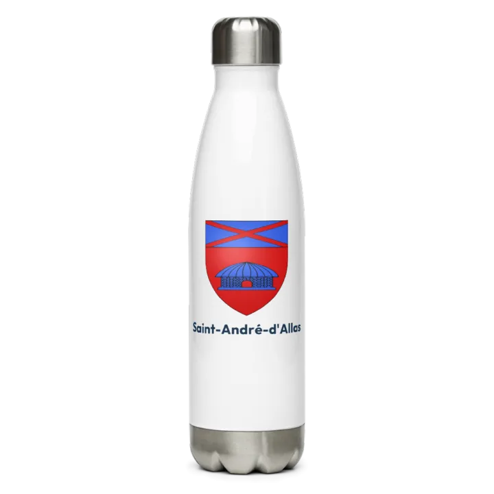 Gourde inox blason de Saint-André-d'Allas
