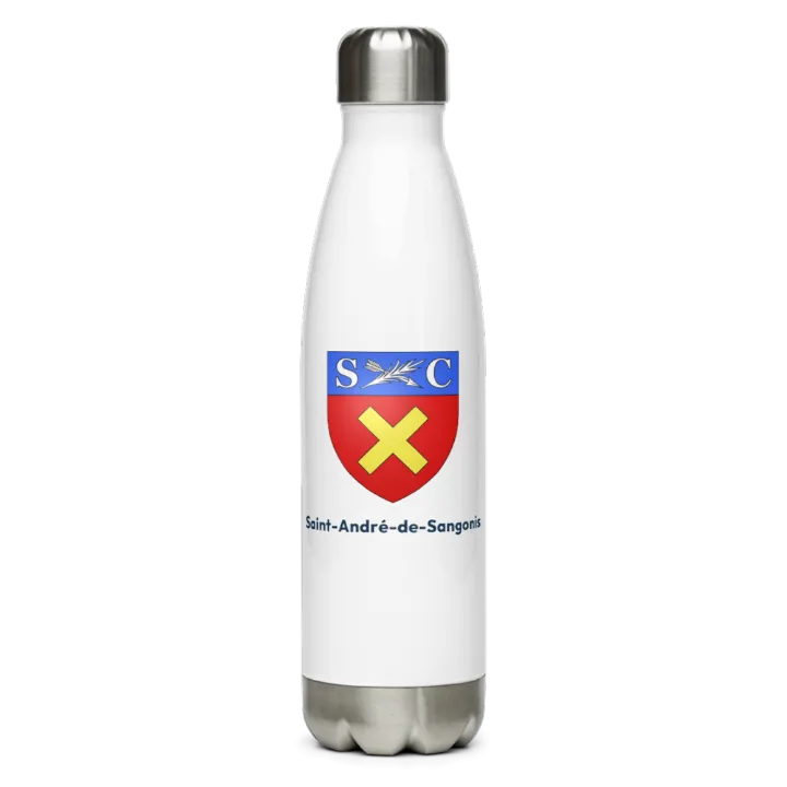 Gourde inox blason de Saint-André-de-Sangonis