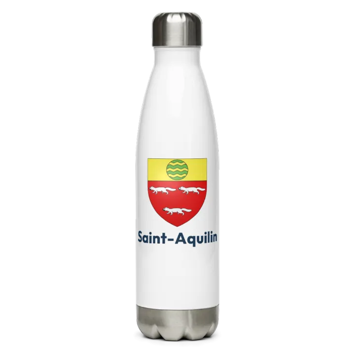Gourde inox blason de Saint-Aquilin