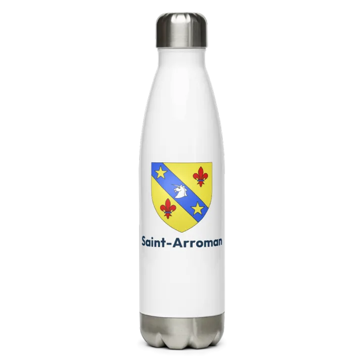 Gourde inox blason de Saint-Arroman
