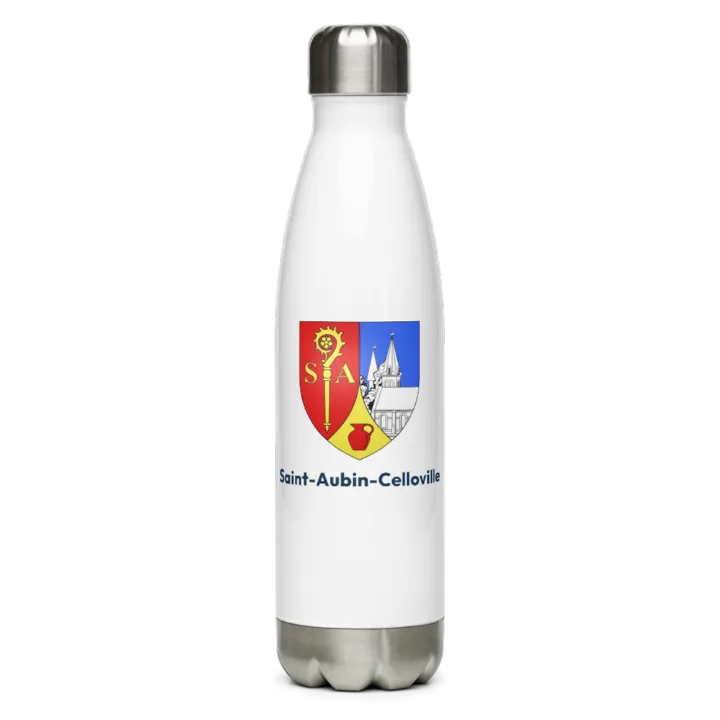 Gourde inox blason de Saint-Aubin-Celloville