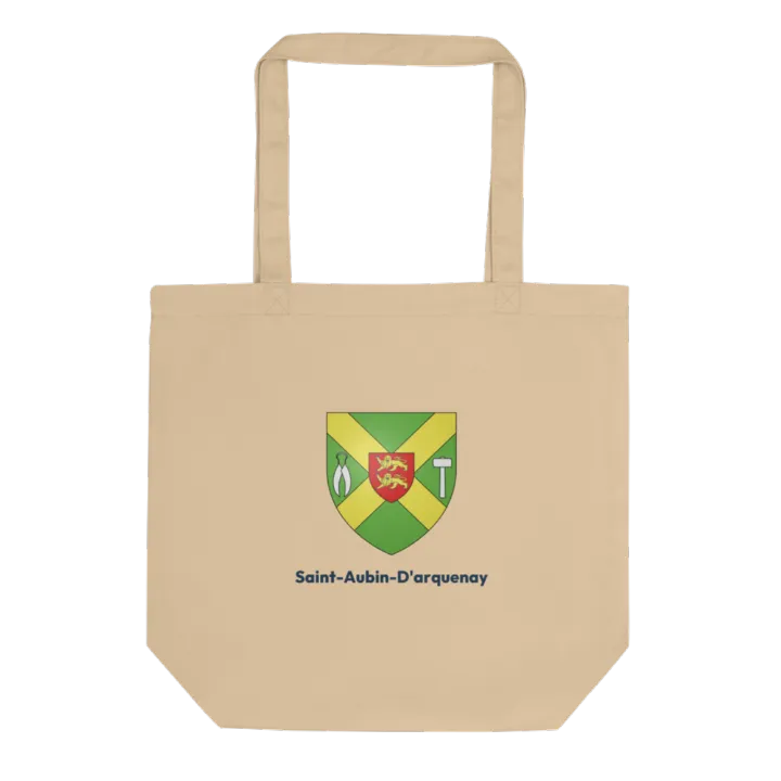 Tote bag coton bio — blason de Saint-Aubin-d'Arquenay