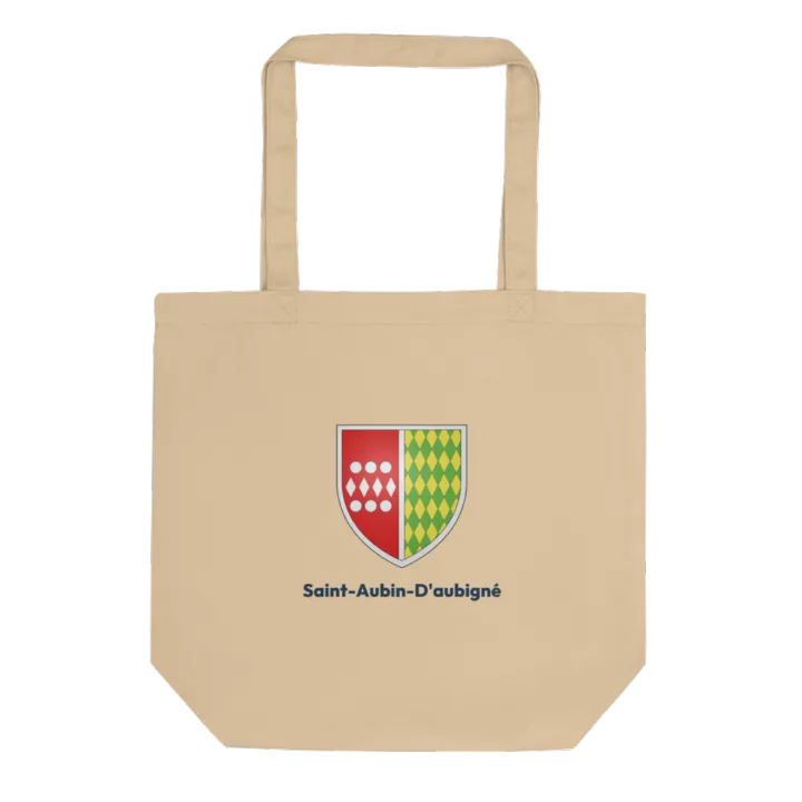 Tote bag coton bio — blason de Saint-Aubin-d'Aubigné