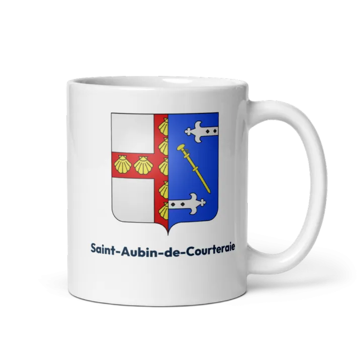 Mug blason de Saint-Aubin-de-Courteraie