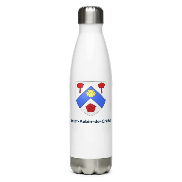 Gourde inox blason de Saint-Aubin-de-Crétot