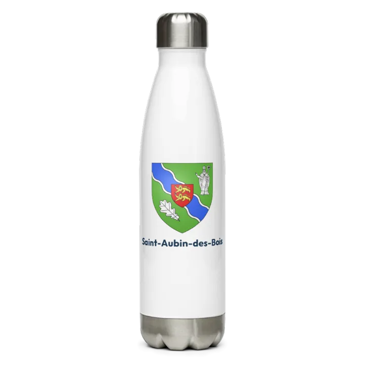 Gourde inox blason de Saint-Aubin-des-Bois