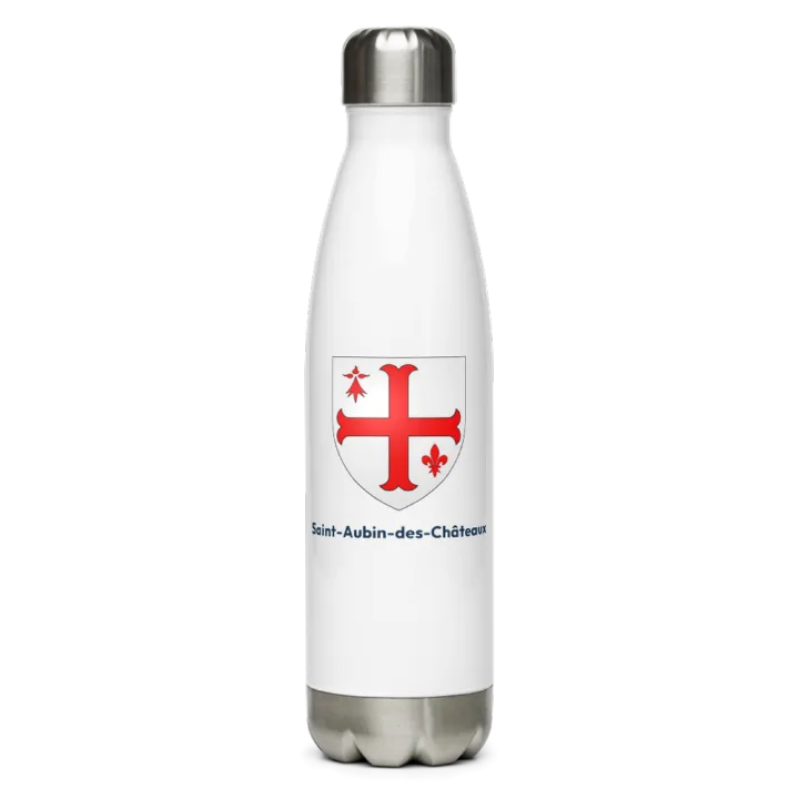 Gourde inox blason de Saint-Aubin-des-Châteaux