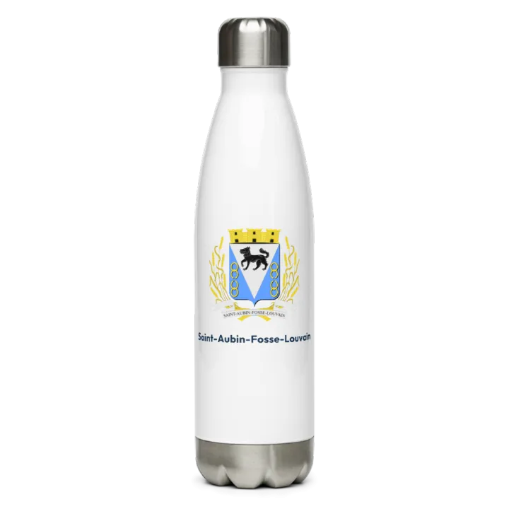 Gourde inox blason de Saint-Aubin-Fosse-Louvain