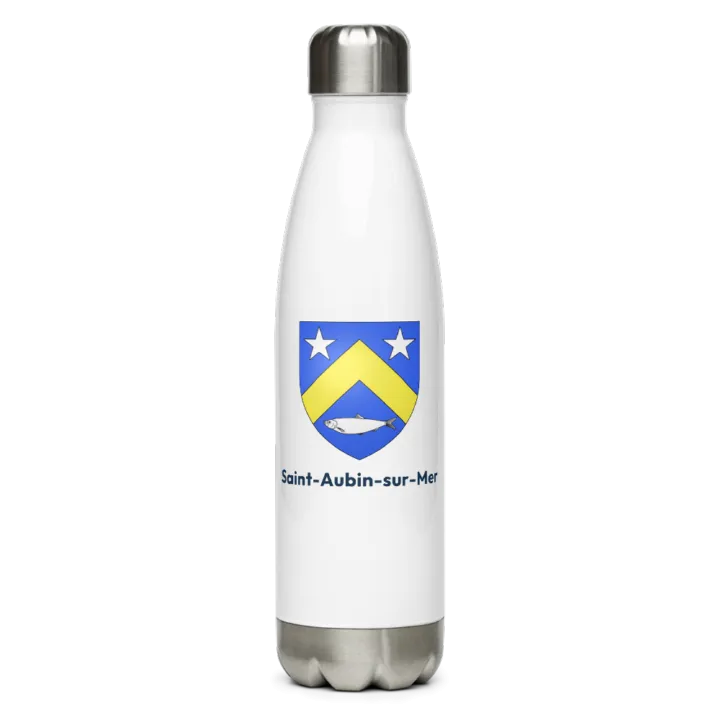Gourde inox — blason de Saint-Aubin-sur-Mer