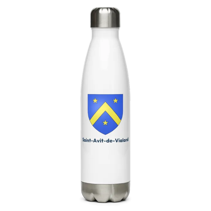 Gourde inox — blason de Saint-Avit-de-Vialard