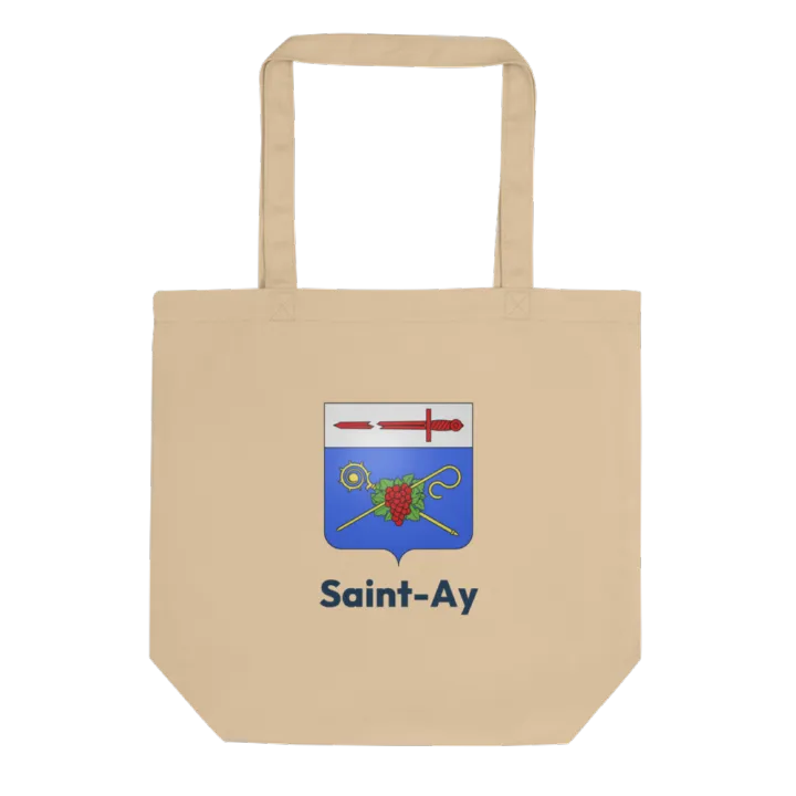 Tote bag coton bio — blason de Saint-Ay