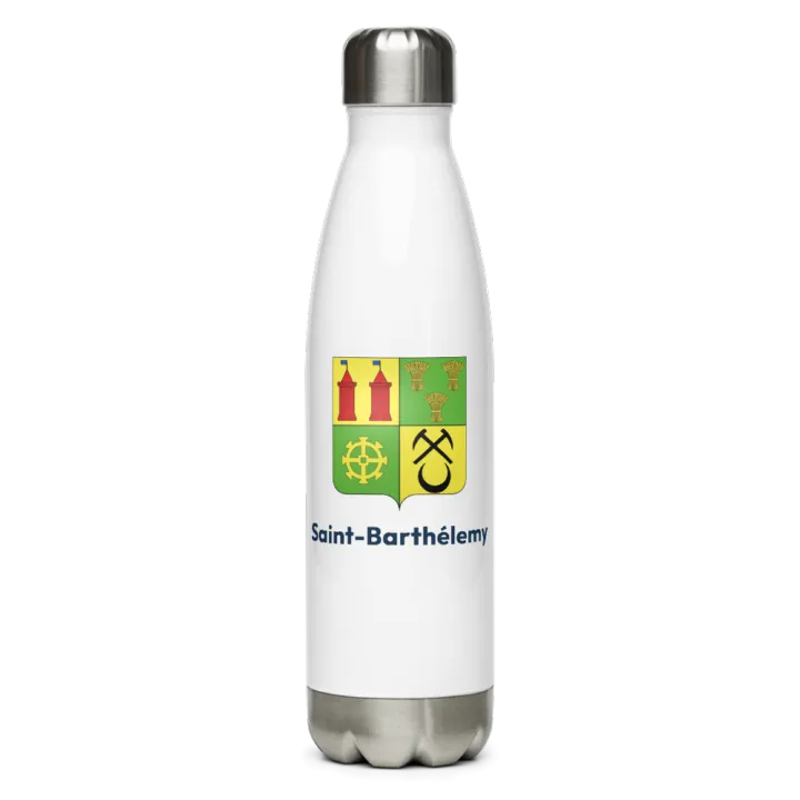 Gourde inox blason de Saint-Barthélemy