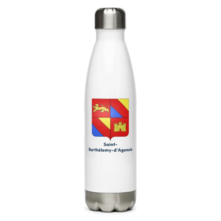 Gourde inox blason de Saint-Barthélemy-d'Agenais