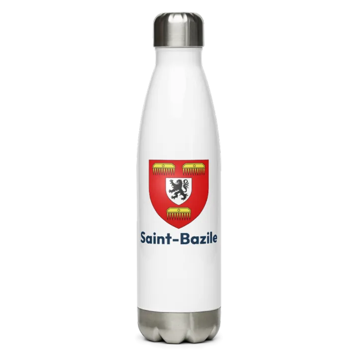 Gourde inox blason de Saint-Bazile