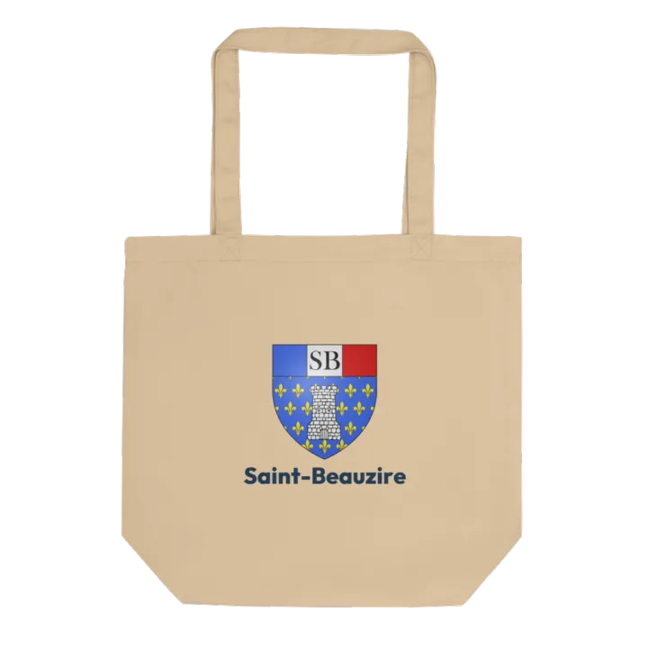 Tote bag coton bio — blason de Saint-Beauzire