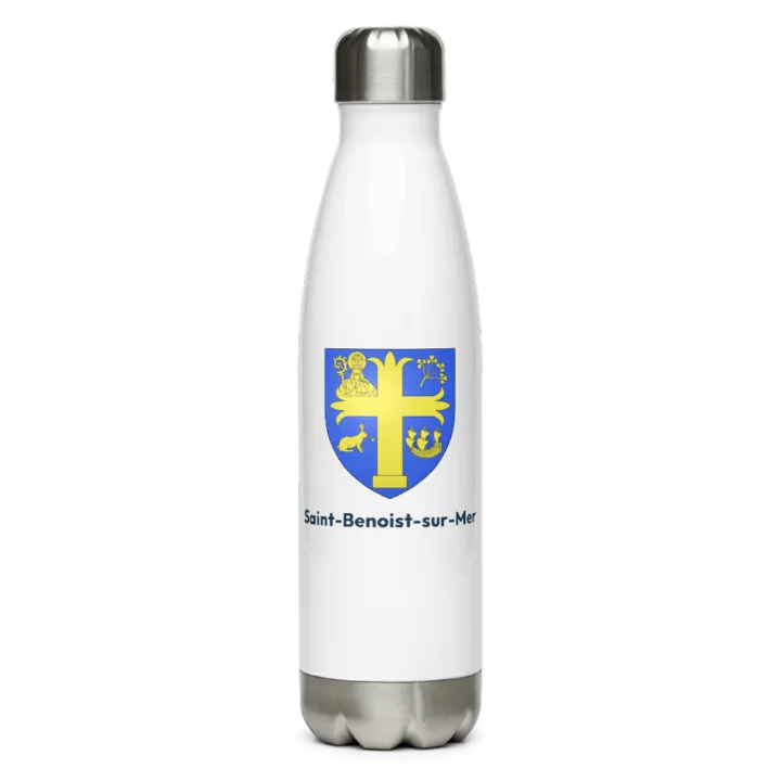 Gourde inox — blason de Saint-Benoist-sur-Mer