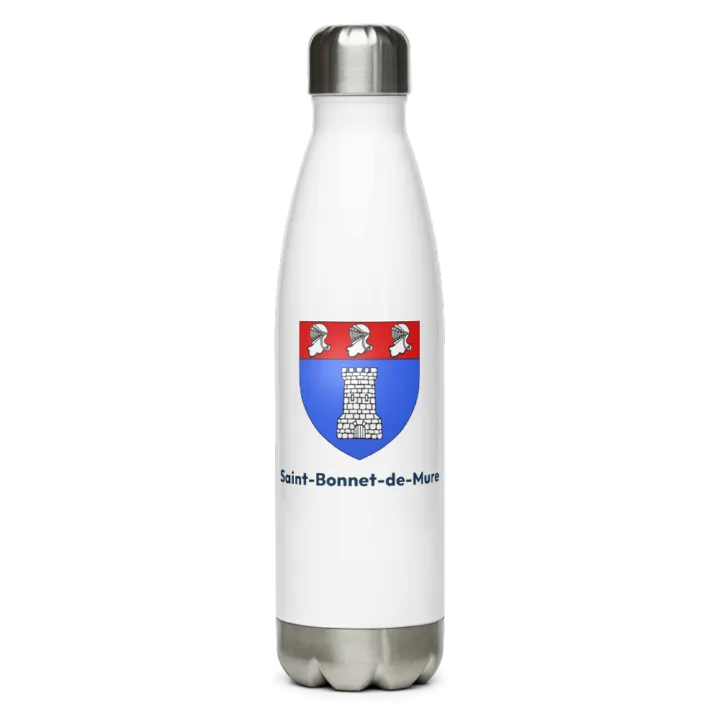 Gourde inox blason de Saint-Bonnet-de-Mure