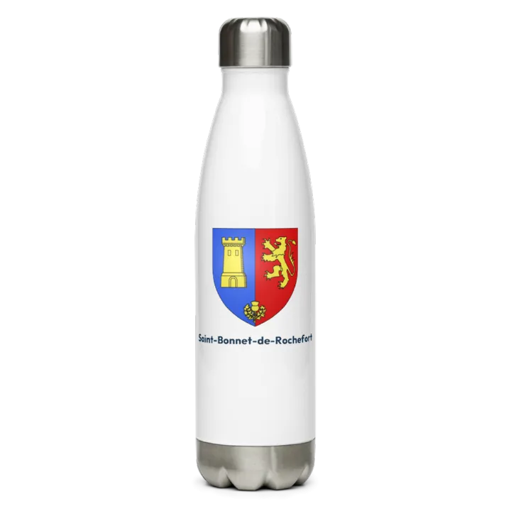 Gourde inox blason de Saint-Bonnet-de-Rochefort