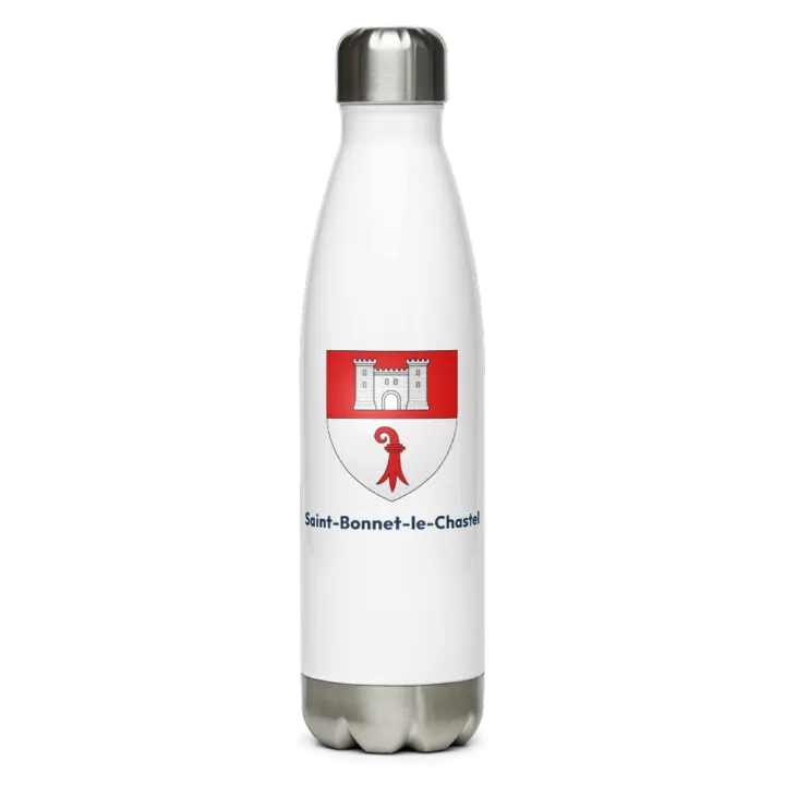 Gourde inox — blason de Saint-Bonnet-le-Chastel