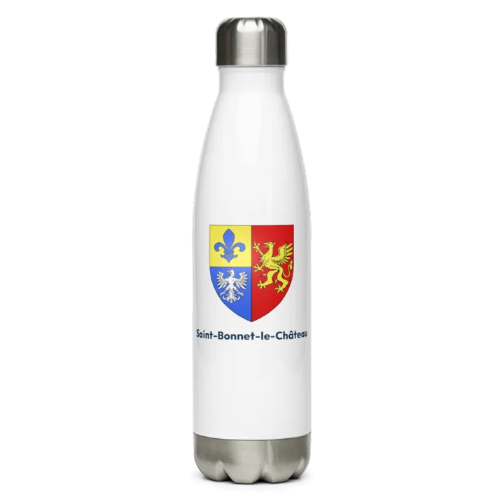 Gourde inox — blason de Saint-Bonnet-le-Château