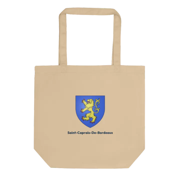 Tote bag coton bio — blason de Saint-Caprais-de-Bordeaux