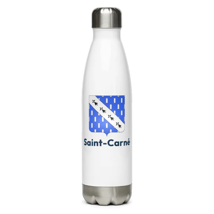 Gourde inox blason de Saint-Carné