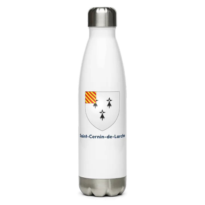 Gourde inox blason de Saint-Cernin-de-Larche