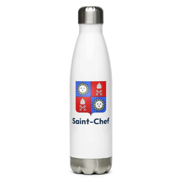 Gourde inox blason de Saint-Chef