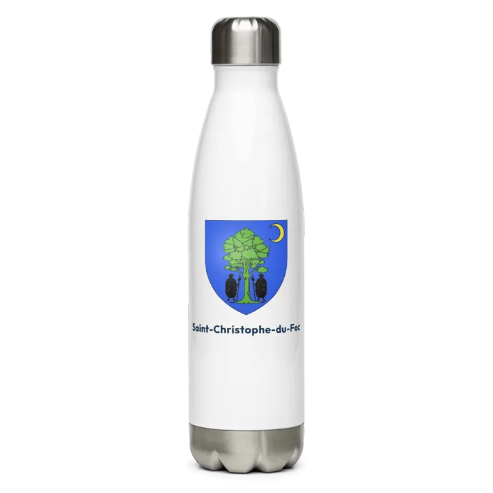Gourde inox blason de Saint-Christophe-du-Foc