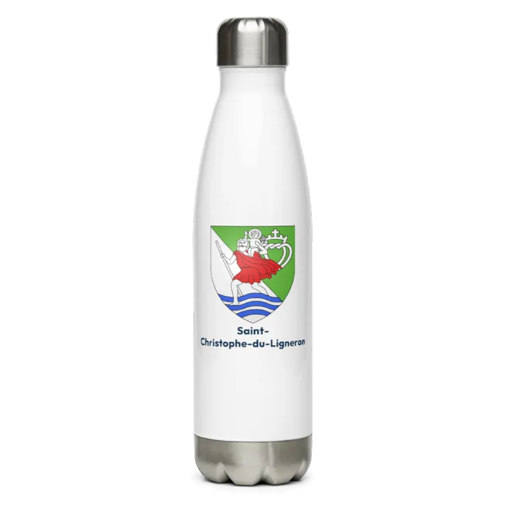 Gourde inox blason de Saint-Christophe-du-Ligneron