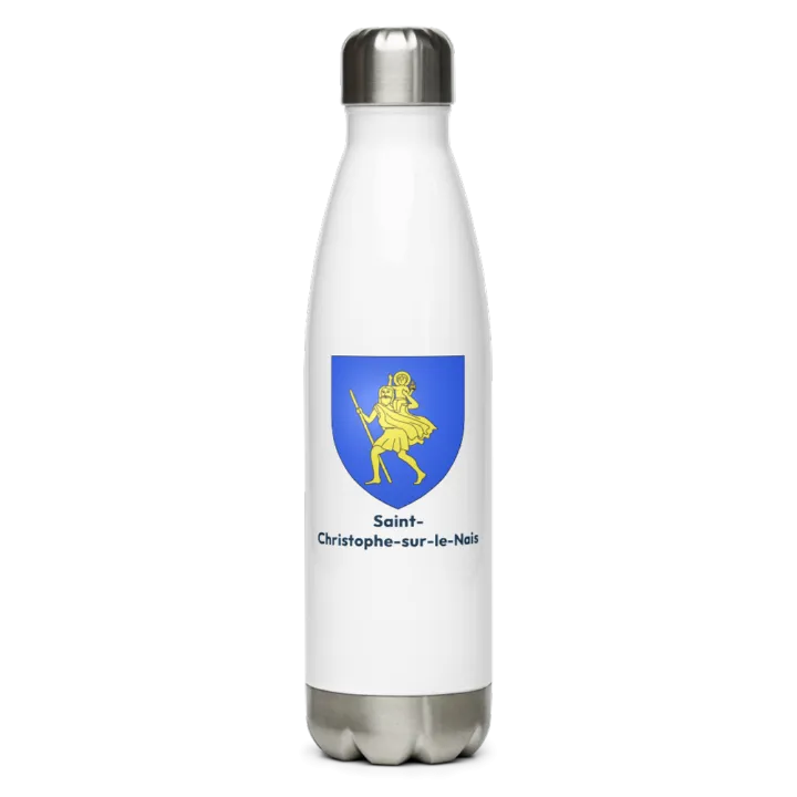 Gourde inox blason de Saint-Christophe-sur-le-Nais
