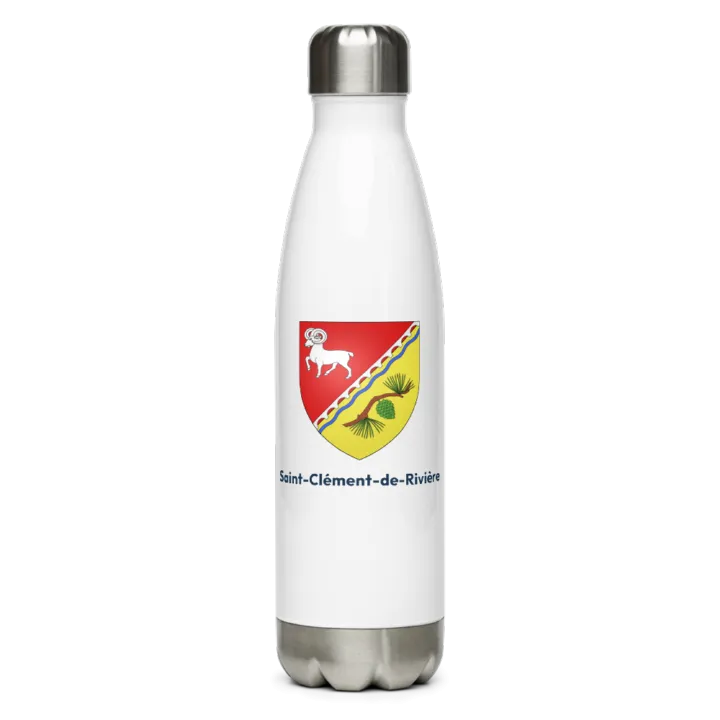 Gourde inox — blason de Saint-Clément-de-Rivière
