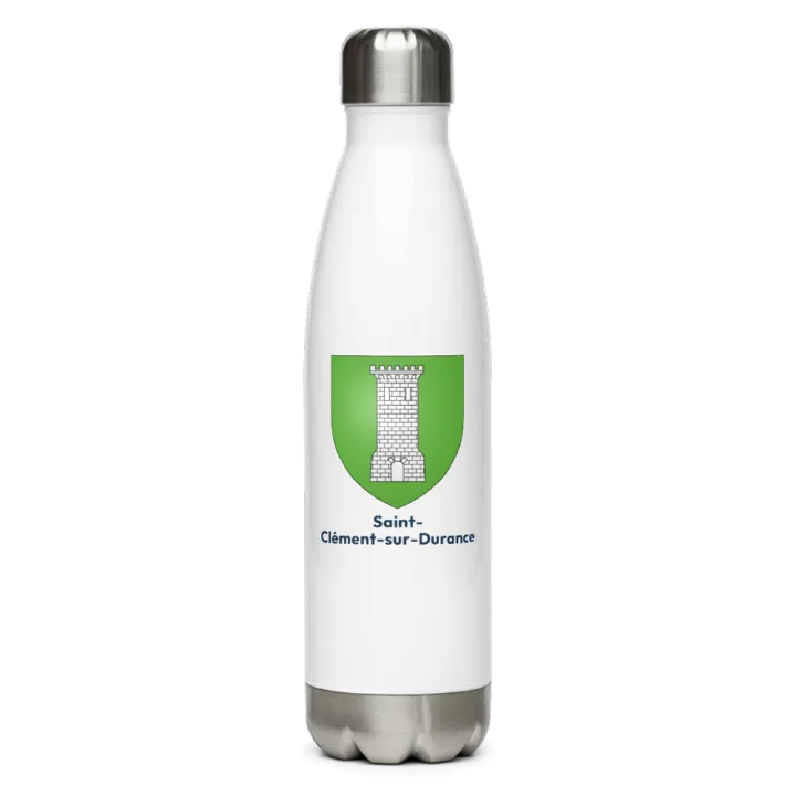 Gourde inox blason de Saint-Clément-sur-Durance