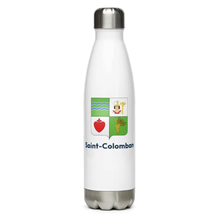 Gourde inox — blason de Saint-Colomban