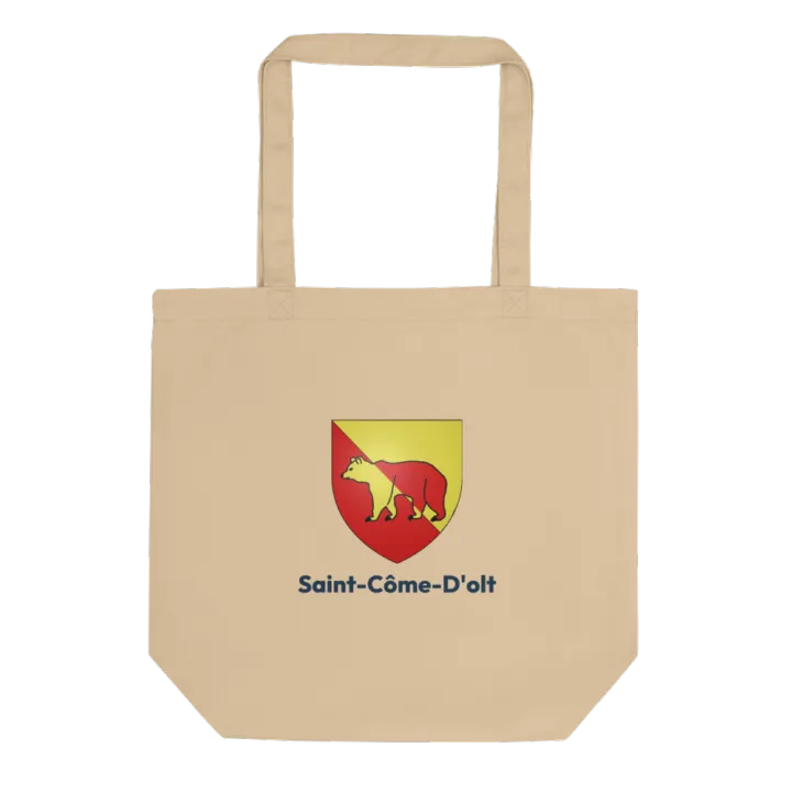 Tote bag coton bio — blason de Saint-Côme-d'Olt