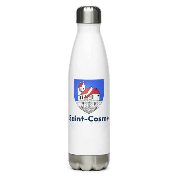Gourde inox blason de Saint-Cosme