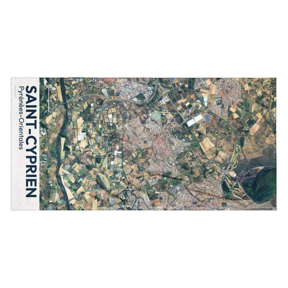 Serviette cartographique — carte de Saint-Cyprien