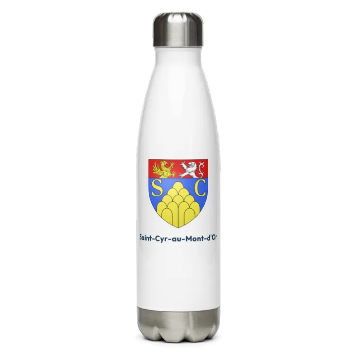 Gourde inox blason de Saint-Cyr-au-Mont-d'Or