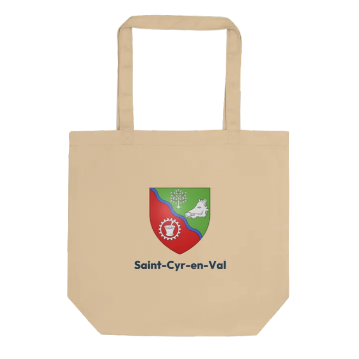 Tote bag coton bio — blason de Saint-Cyr-en-Val