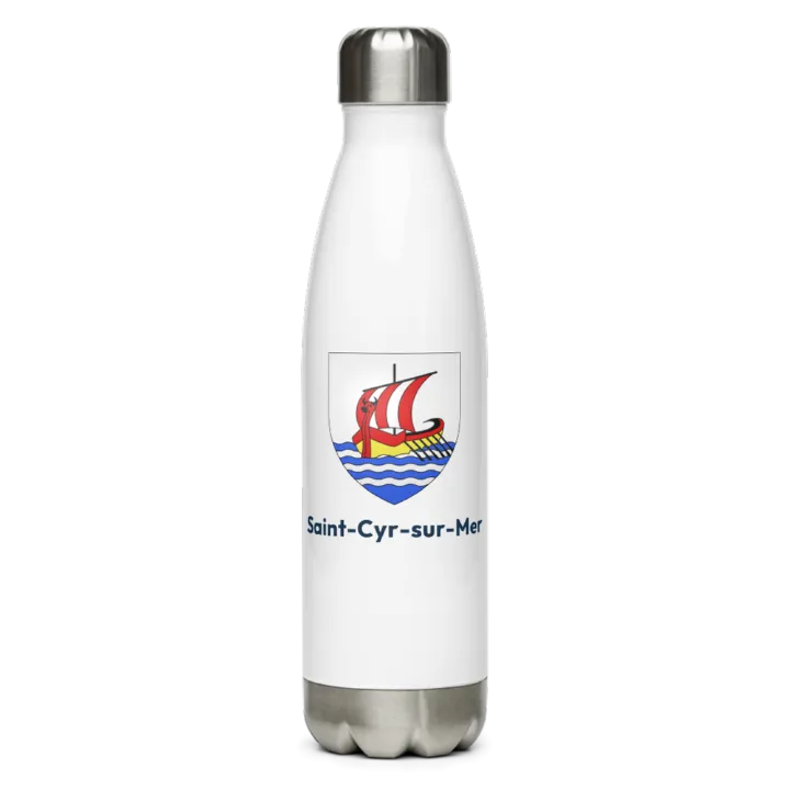 Gourde inox — blason de Saint-Cyr-sur-Mer