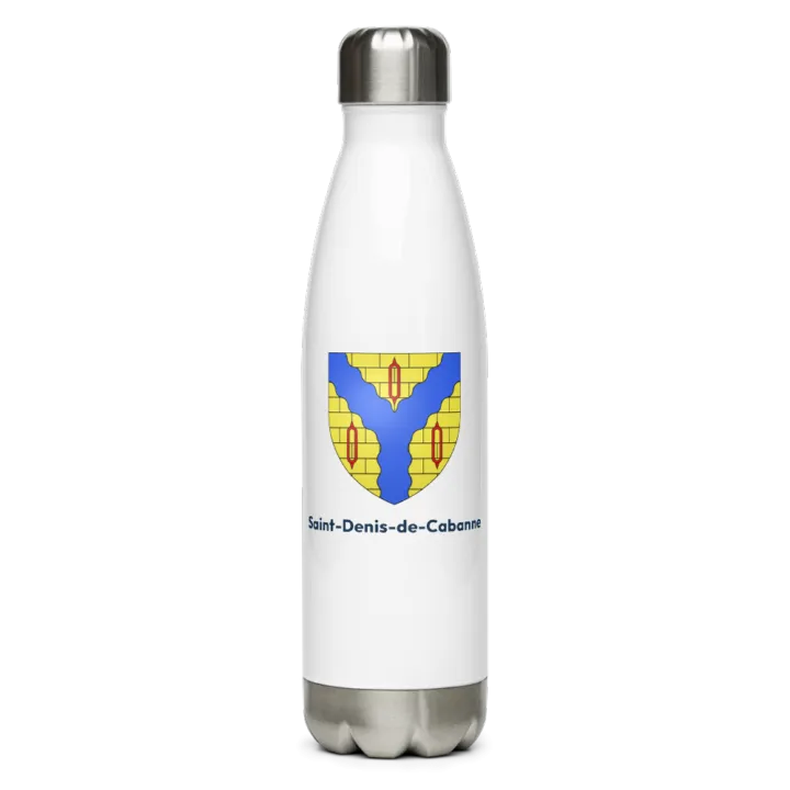 Gourde inox — blason de Saint-Denis-de-Cabanne