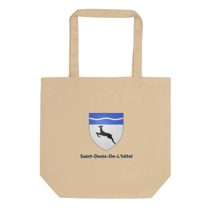 Tote bag coton bio — blason de Saint-Denis-de-l'Hôtel