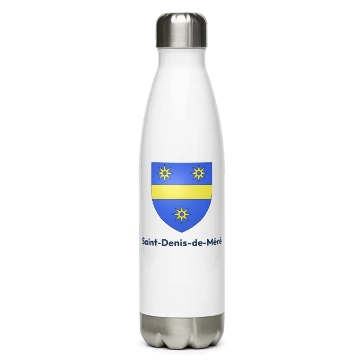 Gourde inox blason de Saint-Denis-de-Méré