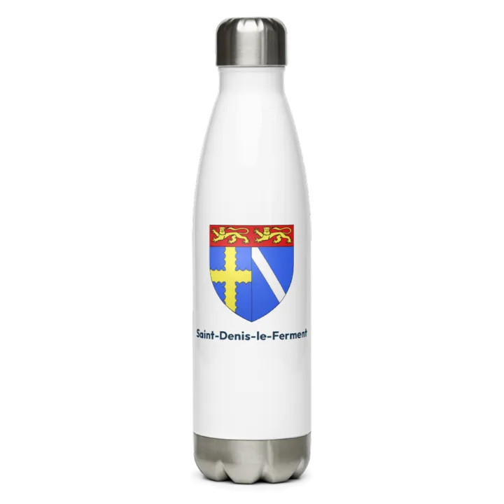 Gourde inox blason de Saint-Denis-le-Ferment