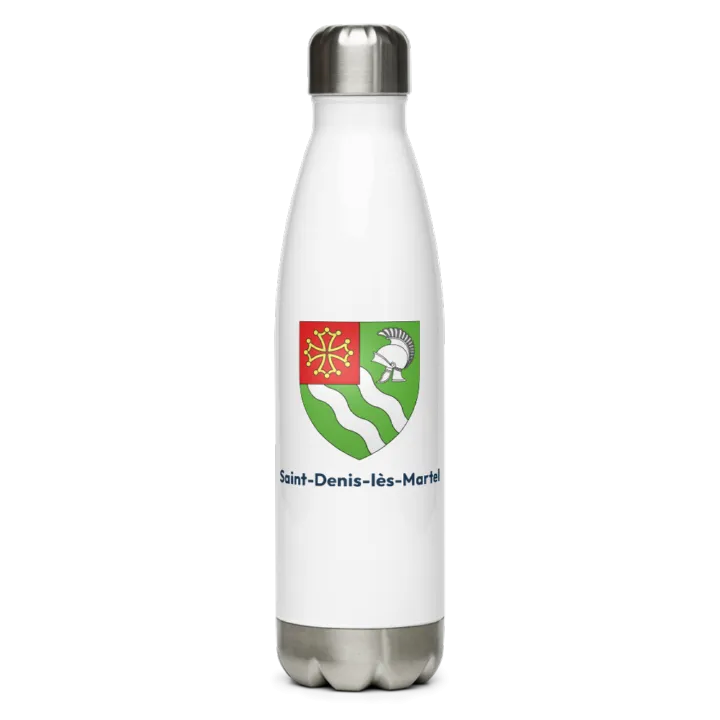 Gourde inox — blason de Saint-Denis-lès-Martel
