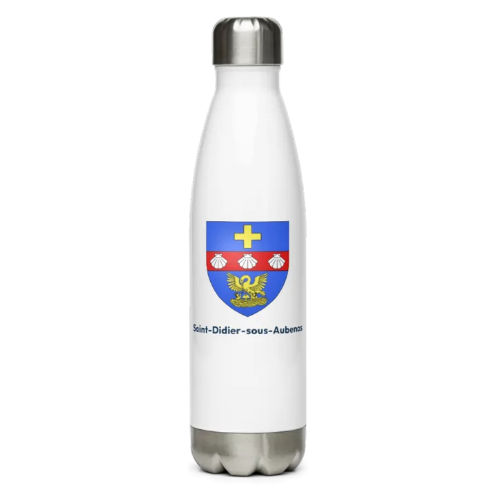 Gourde inox — blason de Saint-Didier-sous-Aubenas