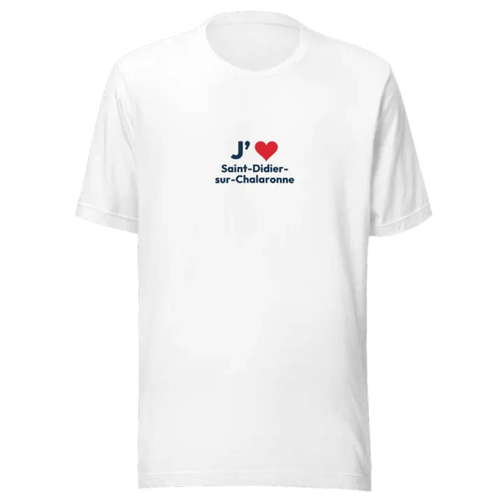 T-shirt « J’❤ Saint-Didier-sur-Chalaronne »