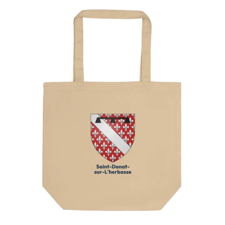 Tote bag coton bio — blason de Saint-Donat-sur-l'Herbasse