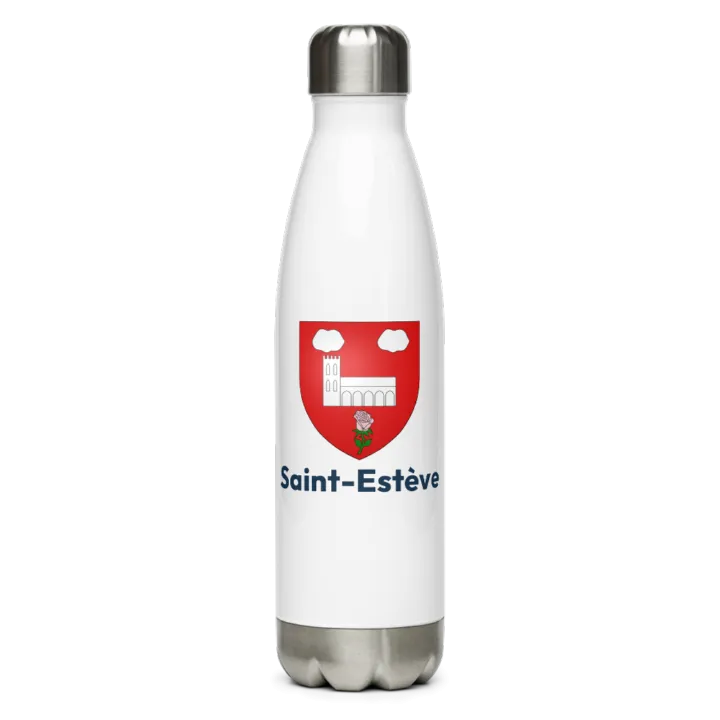Gourde inox blason de Saint-Estève