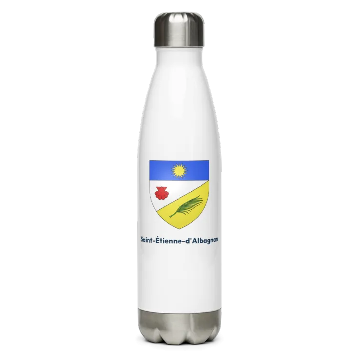 Gourde inox — blason de Saint-Étienne-d'Albagnan